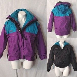 Columbia Sportswear Waterproof Hooded Ski Jacket With Detachable Puffer Jacket S